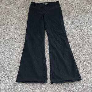 Madewell Flea Market Flare Jeans Black Wash Denim Womens Size 30 High Rise
